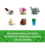 LEGO Minecraft Das Tierheim mit Ebenen-Biom Lego-Set 206 Teile 21253 Bunt