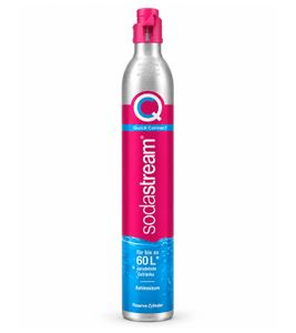 SodaStream Quick Connect CO₂-Zylinder 425g für bis zu 60L Sprudelwasser mit Schnellverschluss **B-Ware – geprüft** in Rosa