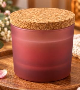 bolsius True Joy scented candle "Floral Blessings" – floral fragrance with Scent Fusion Technology for an intense scent experience; decorative candle (red/beige)