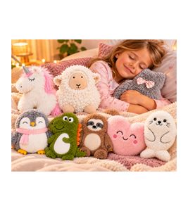 Almohada ESK de hueso de cereza con un diseño adorable - Almohada térmica con diseño aleatorio