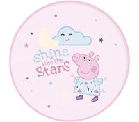 HERDING Peppa Pig Kinderteppich Ø90cm Teppich aus 100% Polyamid, strapazierfähig, pflegeleicht & rutschhemmend Kinderzimmer-Teppich Mehrfarbig