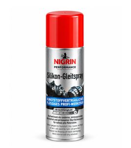 200ml NIGRIN Performance Silikon-Gleitspray für Kunststoff, Holz, Gummi & Metall, reibungsmindernd & langanhaltend für Wartung & Reinigung