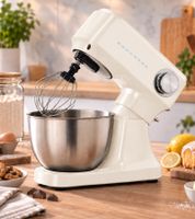 TOWER Standmixer / Küchenmaschine mit 12 Geschwindigkeitsstufen Mixer herausnehmbare 3,5-Liter-Rührschüssel **B-Ware – geprüft** Cremeweiß