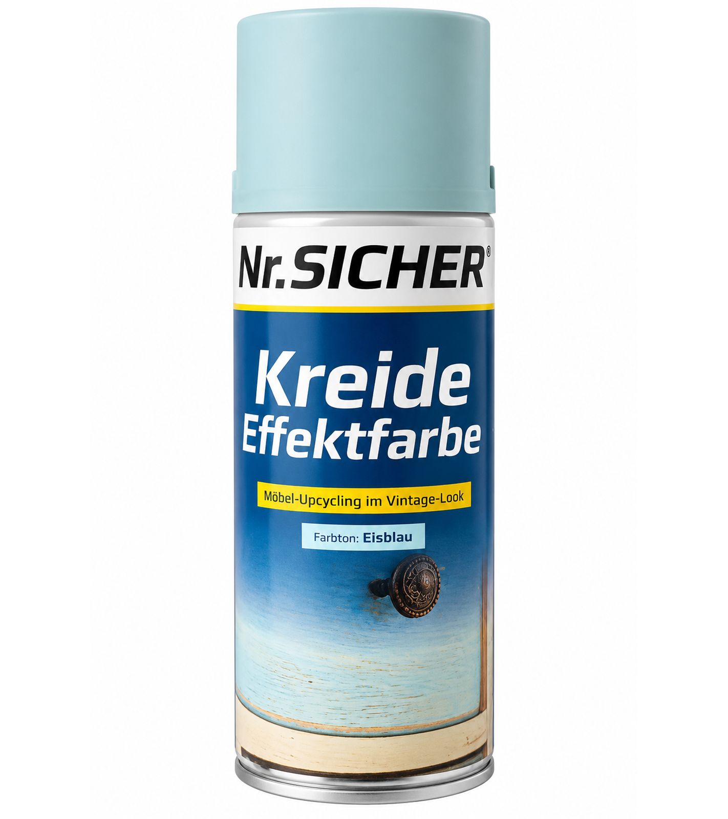 Nr.SICHER Kreide-Effektfarbe Sprühlack Eisblau