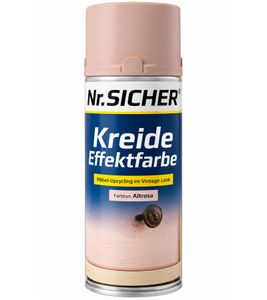 Nr. SICHER Kreide-Effektfarbe als praktischer Sprühlack Möbel-Upcycling im Vintage-Look schnelltrocknender Universal-Sprühlack 400ml Altrosa