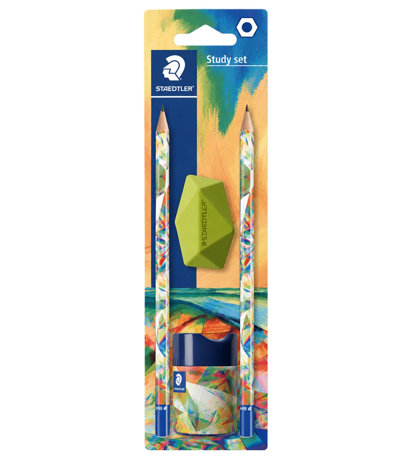 STAEDTLER Study Set HB Bleistift-Set mit Radierer & Spitzer
