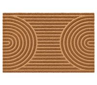 andiamo Fußmatte KOKOS AMALFI 40 x 60 cm für jede Jahreszeit aus Kokos mit Linienmuster für Innen in Braun