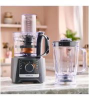 KENWOOD MultiPro Compact 2 in 1 Küchenmaschine & Standmixer mit 2 Geschwindigkeitsstufen 2,1 L und 1,2 L Mixbehälter 800W **B-Ware – geprüft** Grau