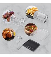 GOURMETmaxx 4-in-1 XXL-Heißluftfritteuse Ofen, Grill und Dörrautomat in einem Gerät 12L 1700W 10 Programme Airfryer **B-Ware – geprüft** Schwarz