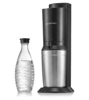 sodastream Crystal 3.0 Wassersprudler Vorteilspack inkl. Glaskaraffe und Quick-Connect Zylinder Sprudelgerät **B-Ware – geprüft** Schwarz