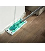 LEIFHEIT Combi M Easy Press Bodenwischer-Set mit Bodenwischer, Stiel, Wischbezug und Eimer & Easy-Press-Auspresssystem **B-Ware – geprüft** Hellblau