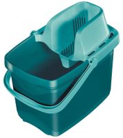 LEIFHEIT COMBI M Easy Press Bodenwischer-Set mit Bodenwischer, Stiel, Wischbezug und Eimer & Easy-Press-Auspresssystem **B-Ware – geprüft** Türkis