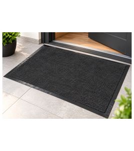 andiamo Fußmatte Turin 60 x 80 cm Sauberlaufmatte für den Innen- und Außenbereich Fußabtreter **B-Ware – geprüft** Schwarz