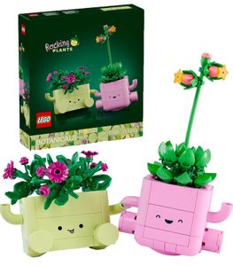 LEGO BOTANICALS Rocking Plants 2 Kunstpflanzen & 2 pastellfarbene Blumentöpfe, Set mit Kunstblumen, 253 Teile **B-Ware – geprüft** 11506 in Bunt