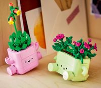LEGO BOTANICALS Rocking Plants 2 Kunstpflanzen & 2 pastellfarbene Blumentöpfe, Set mit Kunstblumen, 253 Teile **B-Ware – geprüft** 11506 in Bunt
