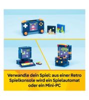 LEGO Creator 3in1 Retro-Spielkonsole 31380 mit 268 Teilen, 3 Bauvarianten Spielkonsole, Mini-PC & Spielautomat ab 8 Jahren **B-Ware – geprüft** Bunt