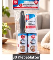Dirt Devil Fusselroller-Set insgesamt 30 Klebeblätter - selbstklebend inklusive 2 Nachfüllpackungen - jeweils 10 Klebeblätter **B-Ware – geprüft** Grau