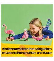 LEGO Creator 3in1 Wilde Tiere: Rosa Flamingo 31170 mit 288 Teilen, 3 Bauvarianten Flamingo, Kakadu & Axolotl ab 8 Jahren **B-Ware – geprüft** Bunt