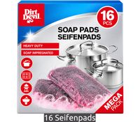 16x Dirt Devil MEGA PACK besonders strapazierfähige, seifengetränkte Reinigungspads Seifenpads **B-Ware – geprüft** Grau/Rosa