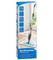 Sprühwischer inklusive Wischbezug 120 cm lang, 500 ml Wassertank, 360° Gelenk & 44 cm Wischbreite **B-Ware – geprüft** in Grau/Blau
