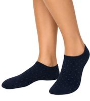 12 pares de calcetines de algodón con borde cómodo: calcetines tipo sneaker sostenibles con diversos diseños en azul y gris