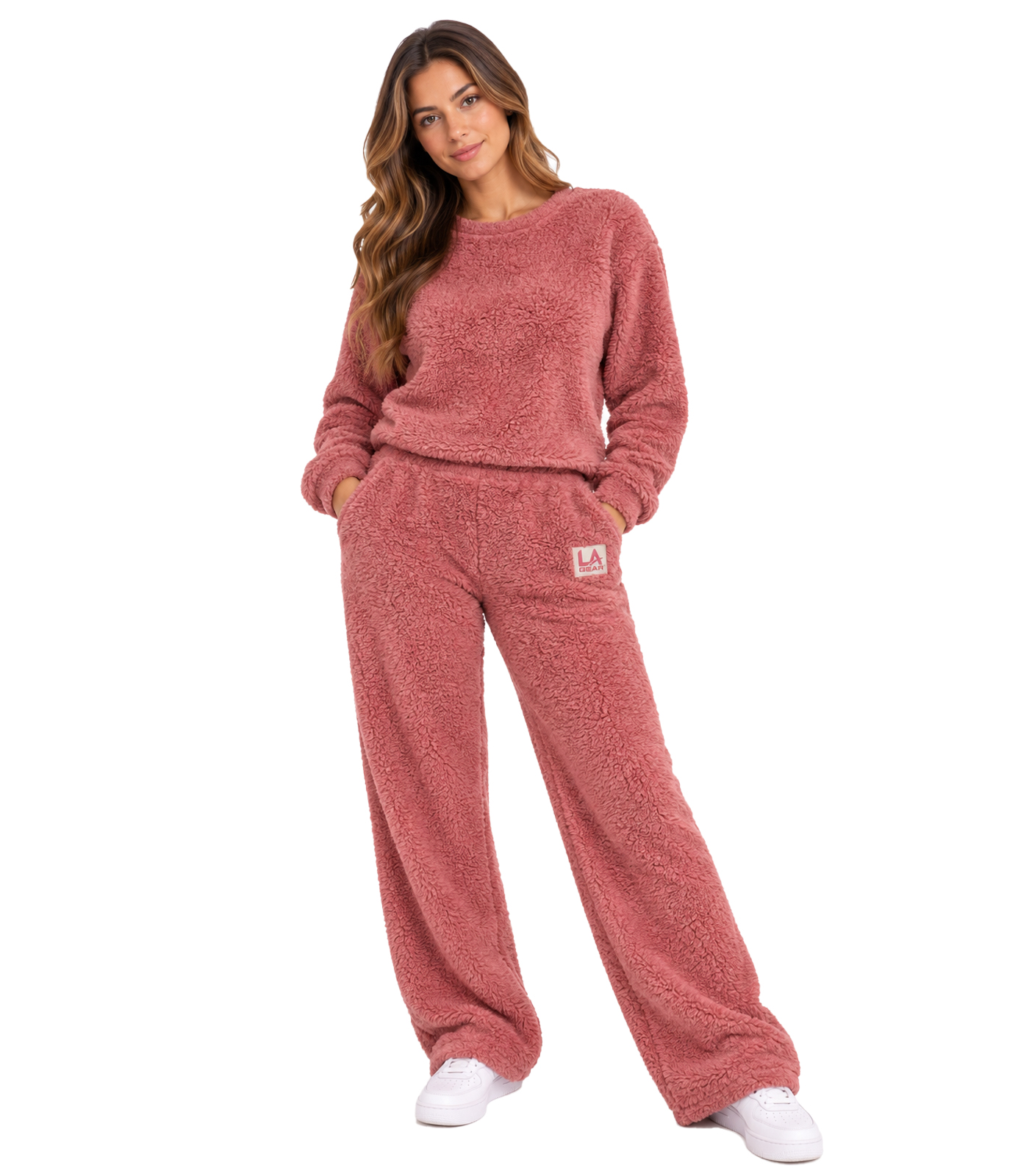 LA GEAR Damen Teddyfleece Hose - Kuschelig & Bequem
