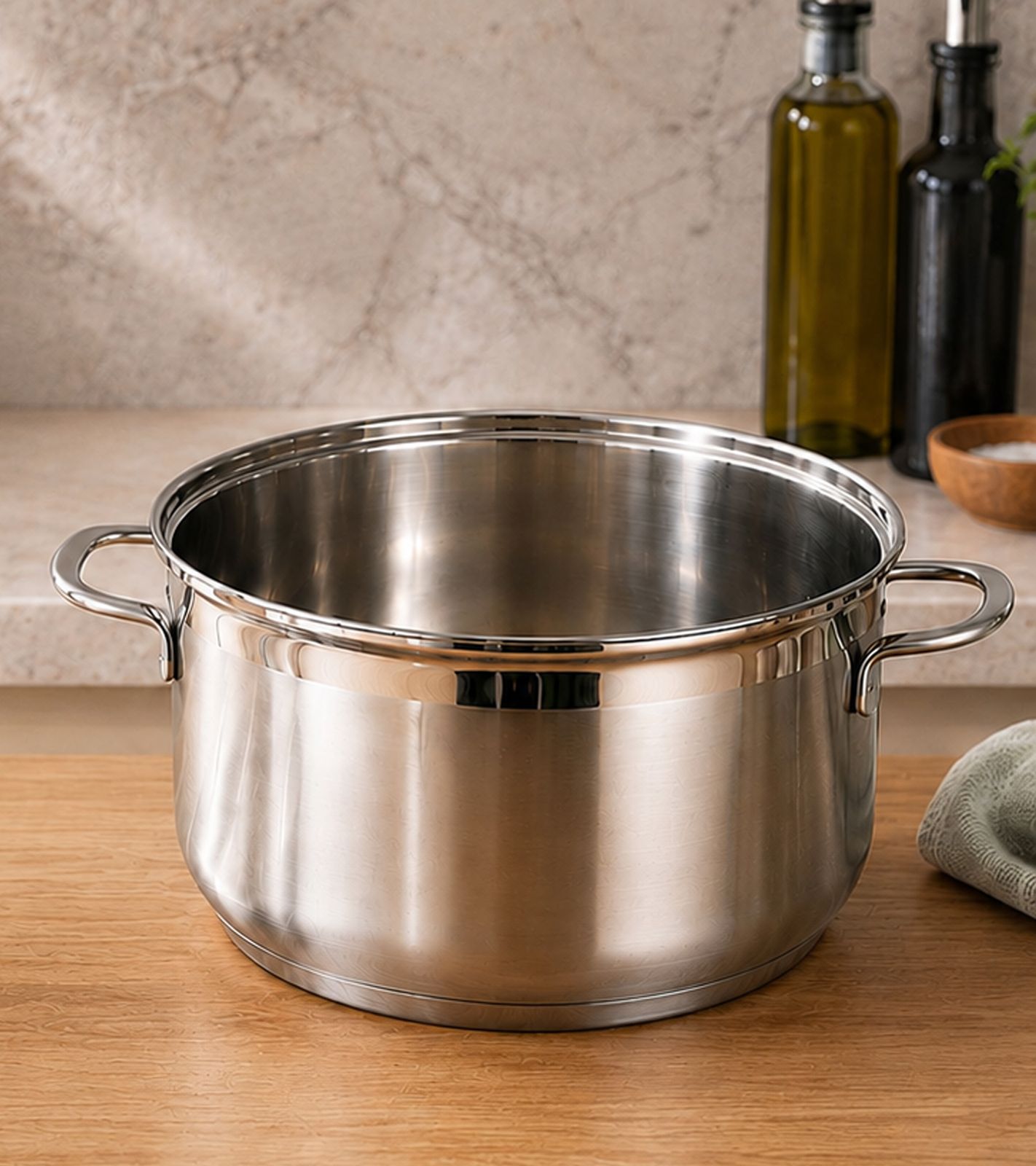 O46HI Edelstahl Kochtopf 20cm mit Liter-Skala