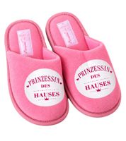 Prinzessin des Hauses kuschelige Damen Camprella Hausschuhe aus bequemer Mikrofaser Innenausstattung mit weicher Polsterung Geschenkidee in Hellrosa