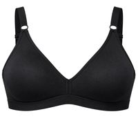 Sujetador de mujer con copas suaves y sin aros – Cómodo sujetador negro