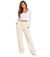 kuschelige LA GEAR Damen Teddyfleece Hose – Bequeme Teddy Kuschelhose in Mahagoni/Rosa oder Beige 