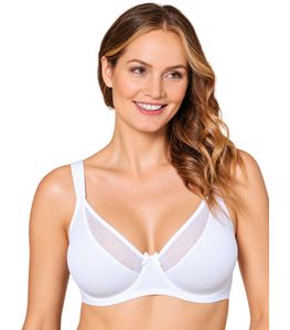 Sujetador minimizador para mujer sin aros – Cómodo sujetador blanco