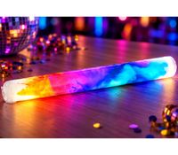 Ca. 40 cm Länge, 5 cm Breite – partytime LED Party-Leuchtstab – Leuchtender Lichtstab für Partys, Events & Feiern **B-Ware – geprüft**  in Bunt
