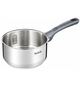 16 cm Tefal Daily Cook Stieltopf ca. 1,25 Liter Stielkasserolle geeignet für Induktion, Gas, Glaskeramik, Elektro Edelstahl-Kochtopf **B-Ware – geprüft** Silber