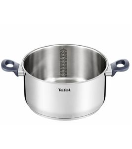 24 cm Tefal Daily Cook Kochtopf ca. 5 Liter mit Soft-Touch-Griffe Edelstahl-Topf **B-Ware – geprüft** Silber