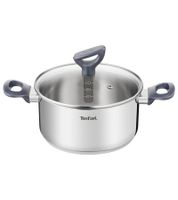 20 cm Tefal Daily Cook Pot (approx. 2.5 L) with Soft-Touch Handles – Stainless Steel **B-Stock – Inspected** Silver