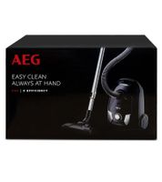 AEG Bodenstaubsauger VX4-1-EB mit Beutel 750W, 3L mit Performance-Düse & 7,5m Aktionsradius **B-Ware – geprüft** Schwarz