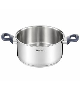 20cm Tefal Daily Cook Kochtopf ca. 2,5 Liter mit Soft-Touch-Griffe Edelstahl-Topf **B-Ware – geprüft** Silber