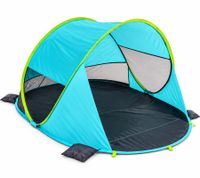Praktische TREKSTONE Pop-up Strandmuschel Sonnenschutz  Aufbau in Sekunden LSF 40 ca. 120 × 90 × 200 cm **B-Ware – geprüft** Türkis