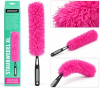 steinbach Mikrofaser XL-Staubwedel flexibel und biegsam statisch aufgeladen **B-Ware – geprüft** Pink/Grau