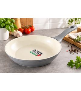 Ø 20 cm Ceramic Frying Pan with ILAG NON-STICK XERADUR 3 Ceramic Coating **B-Stock – Inspected** Grey/Beige