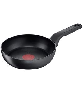 Ø 24 cm Tefal Hard Titanium Bratpfanne mit Titanium-Antihaftbeschichtung Pfanne **B-Ware – geprüft** Schwarz