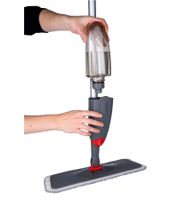 Dirt Devil Sprühwischer 360° drehbarer Wischmop ohne Wischbezug 640ml Wassertank **B-Ware – geprüft** Grau