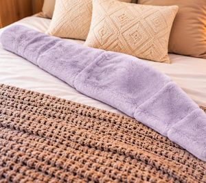 XXL Wärmeflaschenbezug 150 cm – Extra langer, weicher & flauschiger Fleecebezug für große Wärmflaschen **B-Ware – geprüft** Flieder