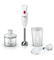BOSCH CleverMixx MSM24510 Stabmixer 400 W mit 4-Klingen-Edelstahlmesser Pürierstab mit AntiSplash-Funktion B-Ware – geprüft Schwarz