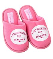 Kuschelige Herren & Damen Camprella Hausschuhe mit verschiedenen Motiven aus bequemer Mikrofaser Innenausstattung Hausslipper Pantoffeln in Dunkelblau, Grau, Rosa und Hellrosa