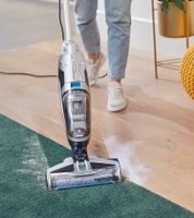 Aspiradora y limpiadora de suelos Bissell CrossWave C3 Pro 3 en 1 (húmedo y seco) con tecnología de doble depósito, incluye 236 ml de solución de limpieza multisuperficie, 560 W **Producto reacondicionado (Clase B) – verificado** Gris