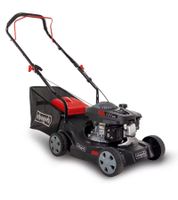 Scheppach PY-RM132-40 Cortacésped de Gasolina 40cm 3,3CV, Recogedor 35L & Altura 30–66mm **Producto de segunda selección – probado** Rojo