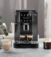 Cafetera superautomática De'Longhi Magnifica Start con espumador de leche para espresso, café, americano y capuchino (15 bares, 1450 W) **Producto reacondicionado (B-Ware) – verificado** Negro/Plata