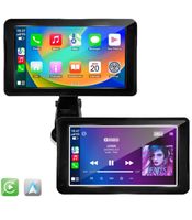 Pantalla TECHNAXX de 7" con Wireless CarPlay y Android Auto TX-320 - Transmisión por AUX o FM a la radio del coche **Producto reacondicionado (B-Stock) – verificado** Negro