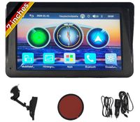 Pantalla TECHNAXX de 7" con Wireless CarPlay y Android Auto TX-320 - Transmisión por AUX o FM a la radio del coche **Producto reacondicionado (B-Stock) – verificado** Negro